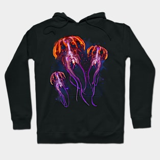 Jellyfish, Swimming In The Ocean Hoodie